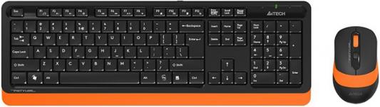 A-4Tech Клавиатура + мышь A4 Fstyler FG1010 ORANGE клав:черный/оранжевый мышь:черный/оранжевый USB беспроводная [1147574] a 4tech клавиатура мышь a4 fstyler f1010 blue клав черный синий мышь черный синий usb[1147546]