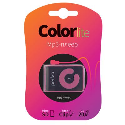 Perfeo  цифровой аудио плеер Color-Lite, розовый (PF_A4193)