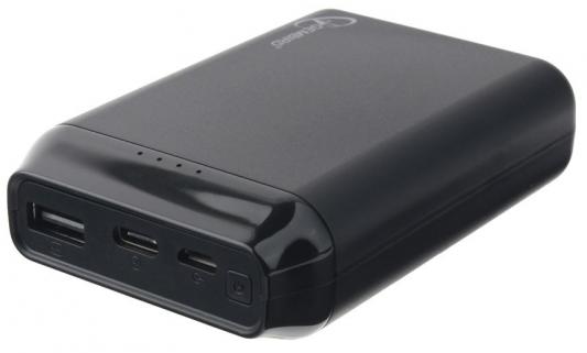 Gembird GPB-100 Портативный аккумулятор 5000мА/ч,  USB, type-c, 2.1A, черный