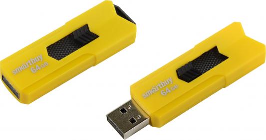 Внешний накопитель 64Gb USB Drive <USB2.0> Smartbuy STREAM Yellow (SB64GBST-Y)