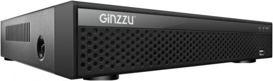 IP Регистратор Видеонаблюдения GINZZU HN-1610 16-канальный 5Mp, HDMI/VGA выход, LAN, 2*USB, 1SATA до 8Tb, поддержка до 16 IP камер