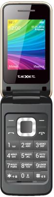 Мобильный телефон Texet TM-204 шампань 2.4" Bluetooth