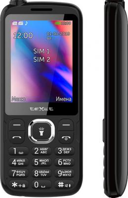 Мобильный телефон Texet TM-D325 черный 2.8" Bluetooth