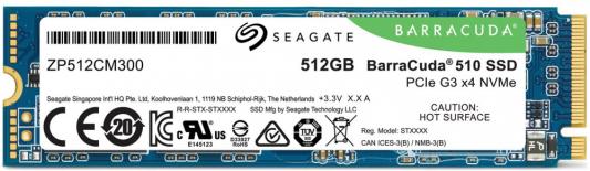 Твердотельный накопитель SSD M.2 512 Gb Seagate ZP512CM30041 Read 3400Mb/s Write 2180Mb/s 3D NAND TLC