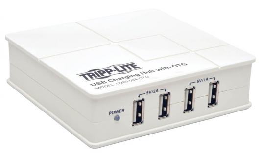 Настольное зар./устр. Tripplite U280-004-OTG 2A+1A универсальное кабель microUSB белый