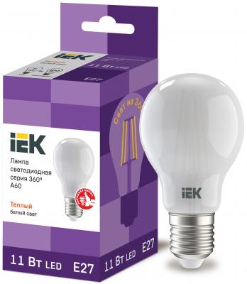Iek LLF-A60-11-230-30-E27-FR Лампа LED A60 шар матов. 11Вт 230В 3000К E27 серия 360°