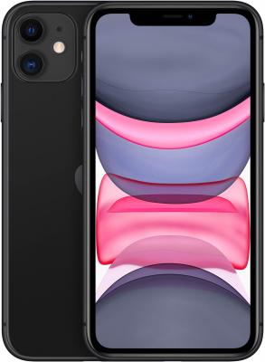 Смартфон Apple iPhone 11 128 Гб черный (MWM02RU/A)