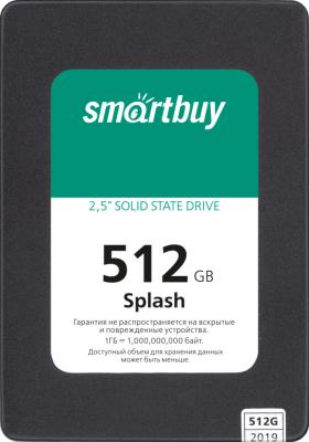 Твердотельный накопитель SSD 2.5" 512 Gb Smart Buy Splash Read 560Mb/s Write 500Mb/s 3D NAND TLC