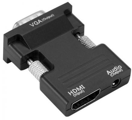 Переходник HDMI VGA 5bites AP-024 круглый черный