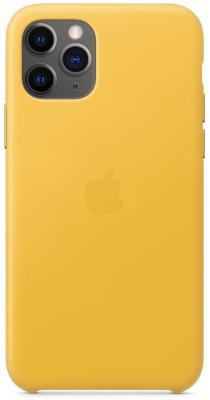 Чехол Apple Leather Case для iPhone 11 Pro желтый (MWYA2ZM/A)