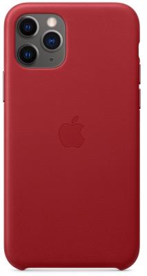 Чехол Apple Leather Case - (PRODUCT)RED для iPhone 11 Pro красный (MWYF2ZM/A)