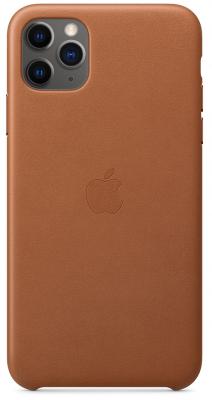 Чехол Apple Leather Case для iPhone 11 Pro Max коричневый (MX0D2ZM/A)