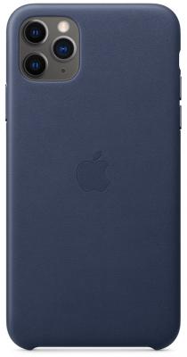 Чехол Apple Leather Case для iPhone 11 Pro Max синий (MX0G2ZM/A)