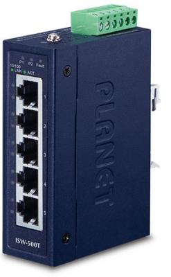 IP30 Compact size 5-Port 10/100TX Fast Ethernet Switch (-40~75 degrees C)