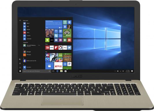 Ноутбук Asus VivoBook K540UB-GQ786T Core i3 7020U/4Gb/500Gb/nVidia GeForce Mx110 2Gb/15.6"/HD (1366x768)/Windows 10/black/WiFi/BT/Cam