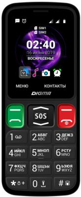 Мобильный телефон Digma Linx S240 черный 2.44 Bluetooth digma linx s240 черный