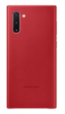 Чехол (клип-кейс) Samsung для Samsung Galaxy Note 10 Leather Cover красный (EF-VN970LREGRU)