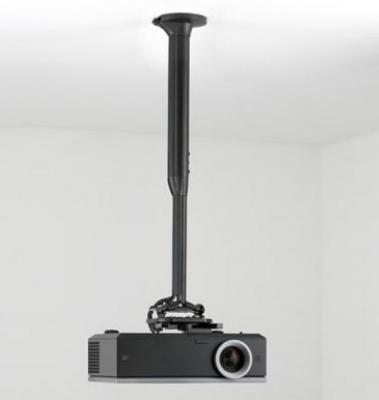 [KITEC045080B] Потолочный комплект для проектора Chief KITEC045080B нагрузка до 11,3 кг., длина штанги 45-80 см, микрорегулировки: пов. 3°, накл. 15°, вращ. 360°, черн.