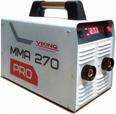 Сварочный инвертор VIKING ММА 270 PRO  160-260В 9 кВт макс 30-260A 65В х.х. Ф1.6-6мм ПВ60%