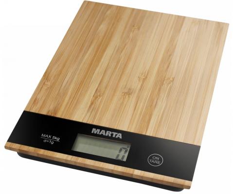 Весы кухонные Marta MT-1639 бамбук