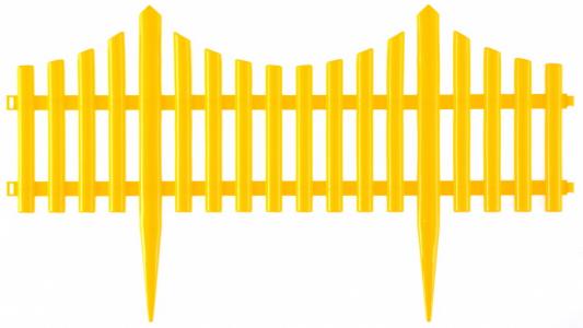 Забор декоративный "Гибкий", 24х300 см, желтый, Россия// Palisad