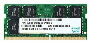Оперативная память для ноутбука 16Gb (1x16Gb) PC4-19200 2400MHz DDR4 SO-DIMM CL17 Apacer ES.16G2T.GFH