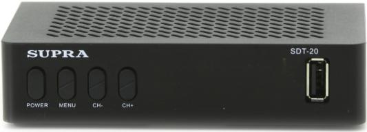 Ресивер DVB-T2 Supra SDT-20 черный