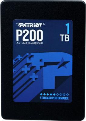 Твердотельный накопитель SSD 2.5" 1 Tb Patriot P200 Read 530Mb/s Write 460Mb/s 3D NAND TLC