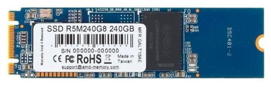 Твердотельный накопитель SSD M.2 240 Gb AMD R5M240G8 Read 500Mb/s Write 350Mb/s 3D NAND TLC