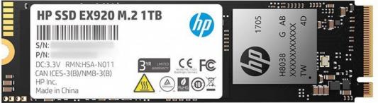 Твердотельный диск 1TB HP EX920 M.2, NVMe 3D TLC [R/W - 3200/1800 MB/s]