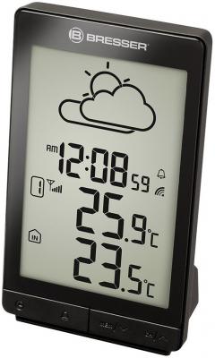 Метеостанция BRESSER TemeoTrend STX, термодатчик, часы, будильник, черный, 73270