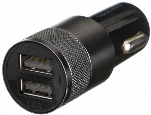 Зарядное устройство автомобильное RED LINE C20, 2 порта USB, выходной ток 2,1 А, черное, УТ000010219
