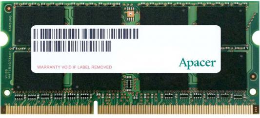 Оперативная память для ноутбука 4Gb (1x4Gb) PC3-12800 1600MHz DDR3 SO-DIMM CL11 Apacer DS.04G2K.HAM