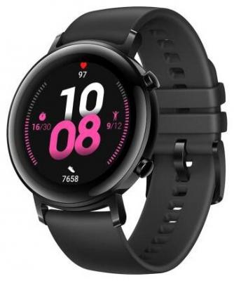 Huawei WATCH GT 2 Matte Black Fluoroelastomer Strap часы