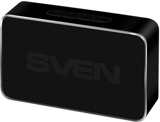 SVEN PS-85, черный, акустическая система (1.0, мощность 5 Вт (RMS), Bluetooth, FM-тюнер, USB, microSD, встроенный аккумулятор)