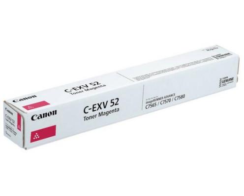 Тонер-картридж Canon C-EXV 52 для Canon IR ADV C7565i/ C7570i/ C7580i 66500стр Пурпурный 1000C002