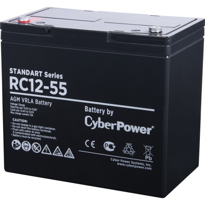 Battery CyberPower Standart series RC 12-55 / 12V 55 Ah