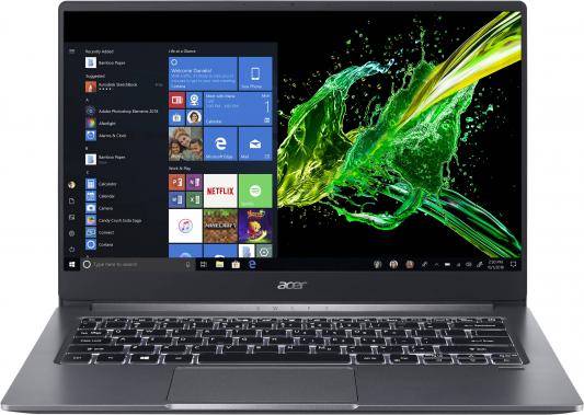 Ультрабук Acer Swift 3 SF314-57-545A Core i5 1035G1/8Gb/SSD256Gb/Intel UHD Graphics/14"/IPS/FHD (1920x1080)/Linux/grey/WiFi/BT/Cam