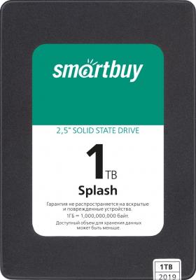 Твердотельный накопитель SSD 2.5" 1 Tb Smart Buy Splash Read 560Mb/s Write 500Mb/s 3D NAND TLC (SBSSD-001TT-MX902-25S3)