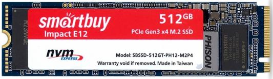 Твердотельный накопитель SSD M.2 512 Gb Smart Buy SBSSD-512GT-PH12-M2P4 Read 3400Mb/s Write 3100Mb/s 3D NAND TLC