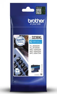 Картридж струйный Brother LC3239XLC голубой (5000стр.) для Brother HL-J6000DW/MFC-J5945DW