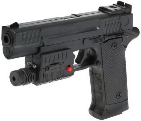 Пистолет (п) с лазер. прицелом, со светом, с пульками HY716D в кор. в кор.120шт