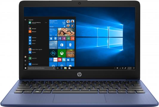 Ноутбук 11.6" HD HP Stream 11-aj0001ur blue (Cel N4000/4Gb/64Gb SSD/noDVD/VGA int/W10) (8PJ71EA)
