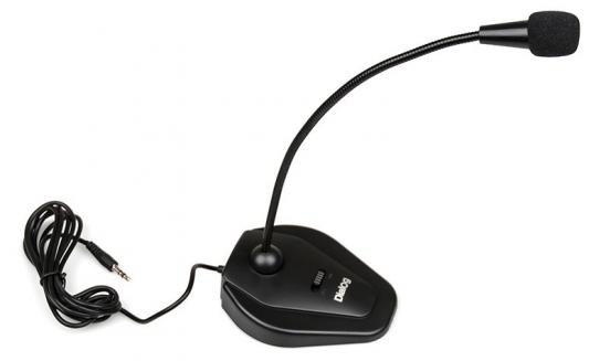 Микрофон  Dialog M-135B конденсаторный, настольный, на гибком основании, с кнопкой включения, черный.