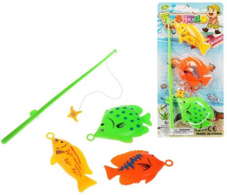 Игровой набор Рыбалка удочка+3 фигурки, блистер