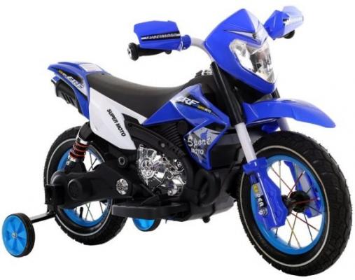 Мотоцикл сине-белый 6В4.5*1, 6В380*1, плеер USB, запуск кнопкой, индикатор питания, подсветка