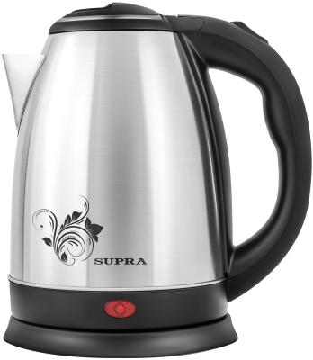 Чайник электрический Supra KES-1802S 1500 Вт серебристый чёрный 1.8 л металл