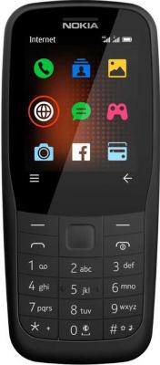 Мобильный телефон NOKIA 220 4G черный 2.4" 24 Мб Bluetooth