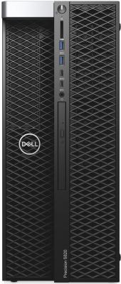 ПК Dell Precision T5820 MT Core i9 9900X (3.5)/16Gb/1Tb 7.2k/SSD256Gb/DVDRW/Windows 10 Professional/GbitEth/950W/клавиатура/мышь/черный