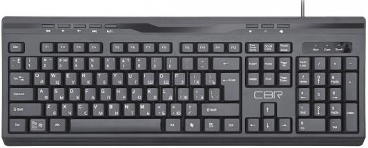 Клавиатура проводная CBR KB 335HM USB черный